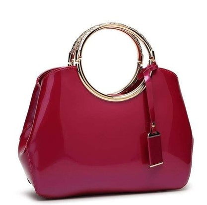 Women's Polyester Shoulder Handbag – Convertible Single & Double Strap Bag for Party & Everyday Use