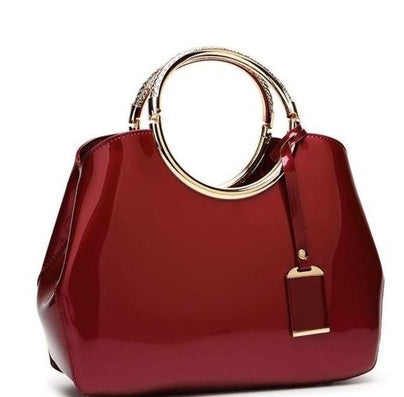 Women's Polyester Shoulder Handbag – Convertible Single & Double Strap Bag for Party & Everyday Use