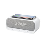 Wireless Charging Bluetooth Speaker with Alarm Clock & FM Radio | HOORIVA