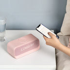 Wireless Charging Bluetooth Speaker with Alarm Clock & FM Radio | HOORIVA