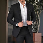 Men’s Slim-Fit Formal Suit Set – Jacket & Trousers | Banquet, Wedding & Business | S–5XL