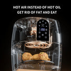 Touch Screen Air Fryer 4.5-6L | 1350W 3D Surround Heating | Teflon Non-Stick