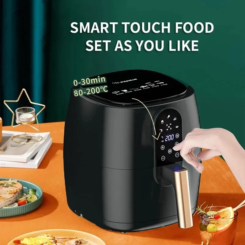 Touch Screen Air Fryer 4.5-6L | 1350W 3D Surround Heating | Teflon Non-Stick