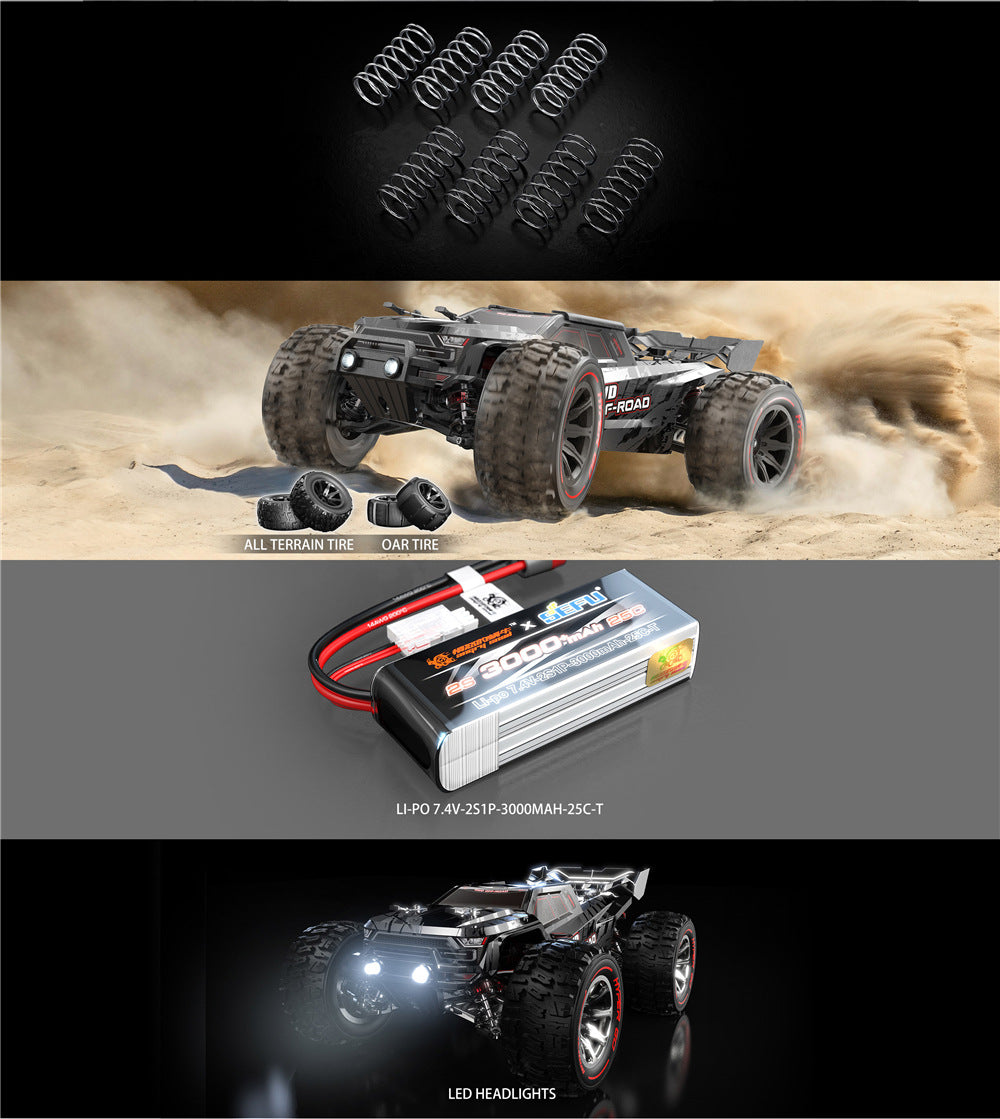Brushless RC Drift Car 55km/h – 4WD High-Speed Remote Control Truck with Double Shell
