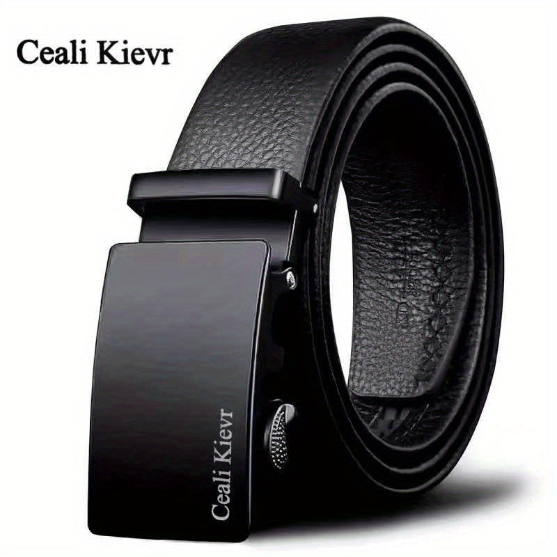 Premium men's automatic leather belt - ideal gift for Father's Day or anniversaries.