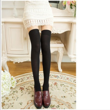 Women's Over-the-Knee High Socks | Stretch Long Socks, S & L, Black & White