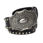 Men's Skull Smooth Buckle Hip Hop Belt – Bold Statement, 105–125cm