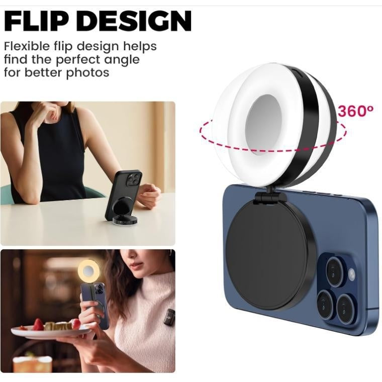 Magnetic Ring Light For Selfie Photography Portable Beauty Lighting