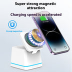 H49 3-in-1 Wireless Charger | 15W Phone, 3W Earphones, 2.5W Watch, Fast Charging