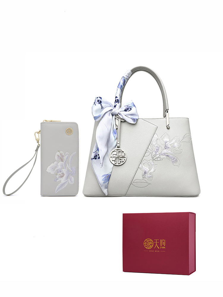 Chinese Style Women's Handbag — Gift Box Option, Mother's Day & Holiday Gift, 12 Variants