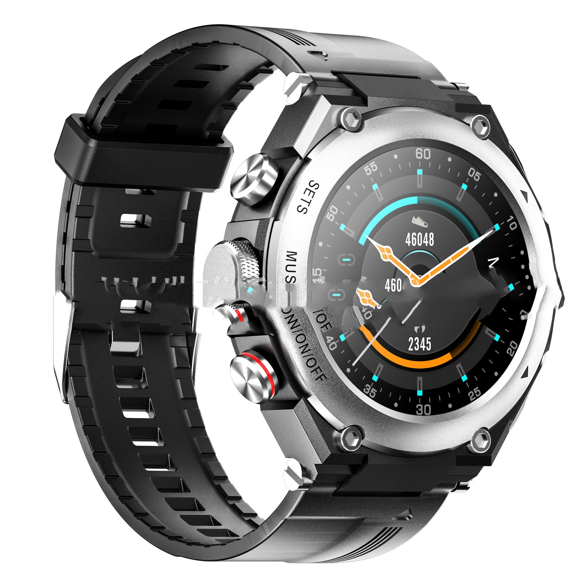 Smart Bracelet Watch – 2.4" Screen, Temperature Detection, Local Music & Health Monitoring