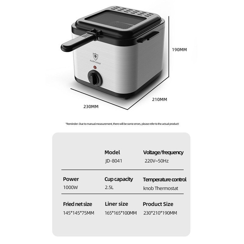 Visual Multifunctional Electric Air Fryer | 2.5L Skewer & French Fries Machine | EU/UK/US