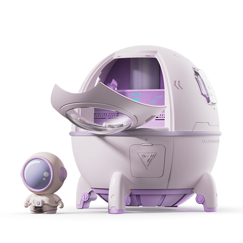 Space Capsule Humidifier MJ046 | Type-C | Ultrasound | Colorful Breathing Night Lamp | 220ml
