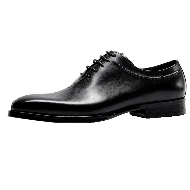 Men's Pointed-Toe Oxford Leather Shoes | Hooriva
