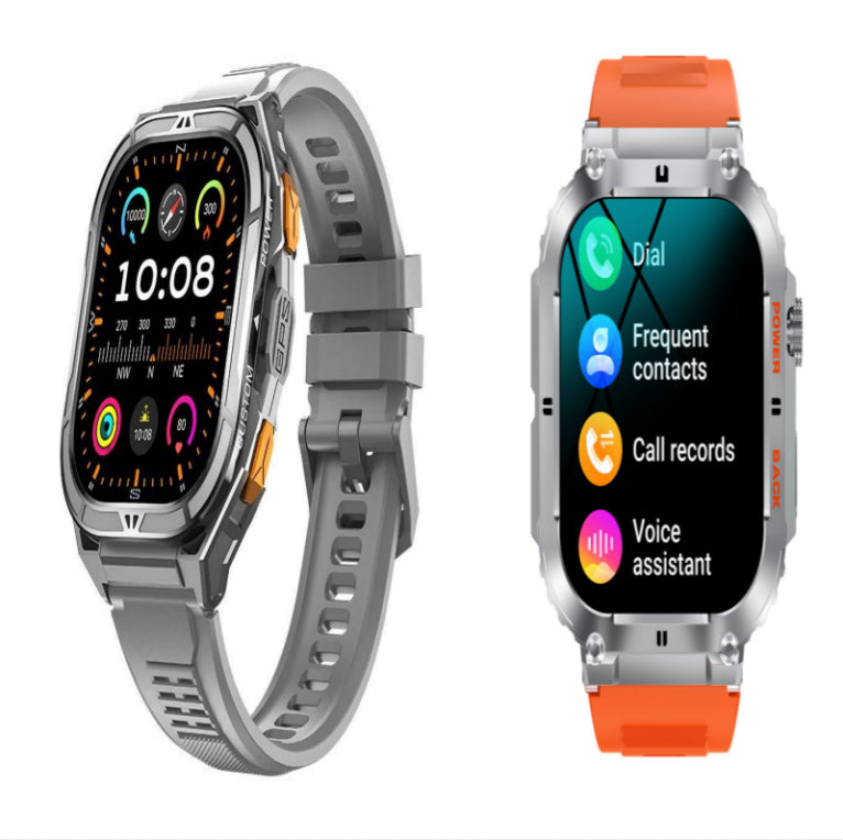 ساعة X5 الذكية | شاشة AMOLED، نظام تحديد المواقع العالمي GPS، مكالمات بلوتوث، بطارية تدوم 14 يومًا، مراقب صحي