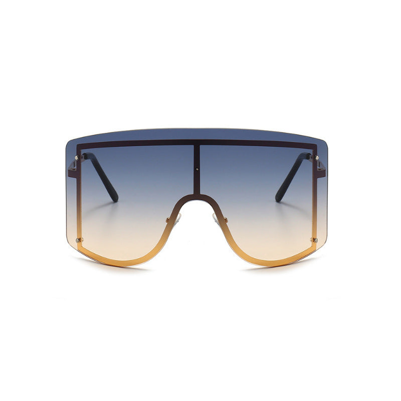 Women Square Polarized Glass Lens Sunglasses