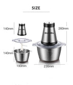 500W Two-Speed Stainless Steel Meat Grinder