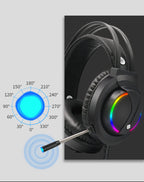 سماعة الألعاب Tuner K1 | صوت محيطي 7.1، إضاءة RGB، ميكروفون، USB و 3.5 ملم