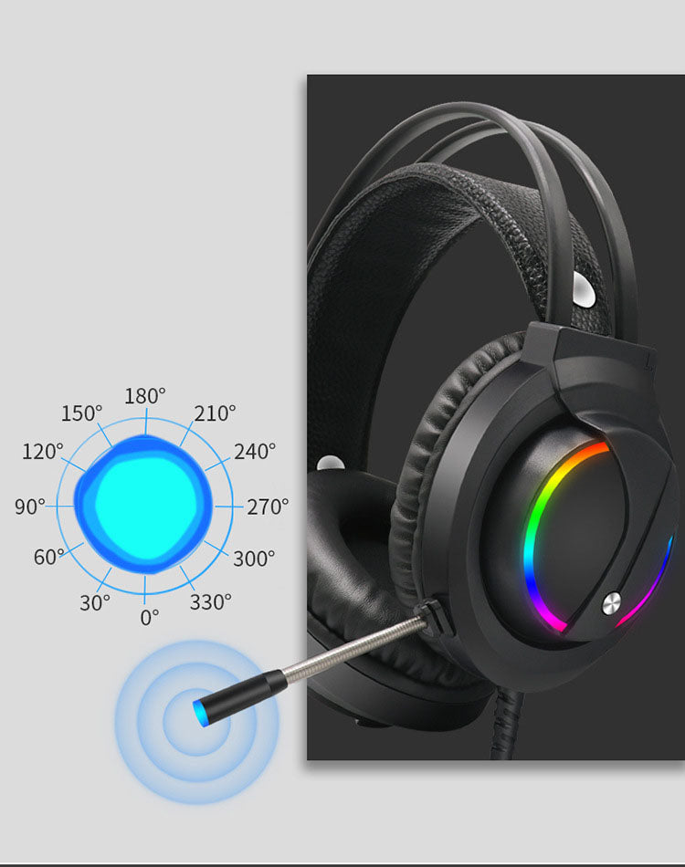 Tuner K1 Gaming Headset | 7.1 Surround Sound, RGB, Microphone, USB & 3.5mm