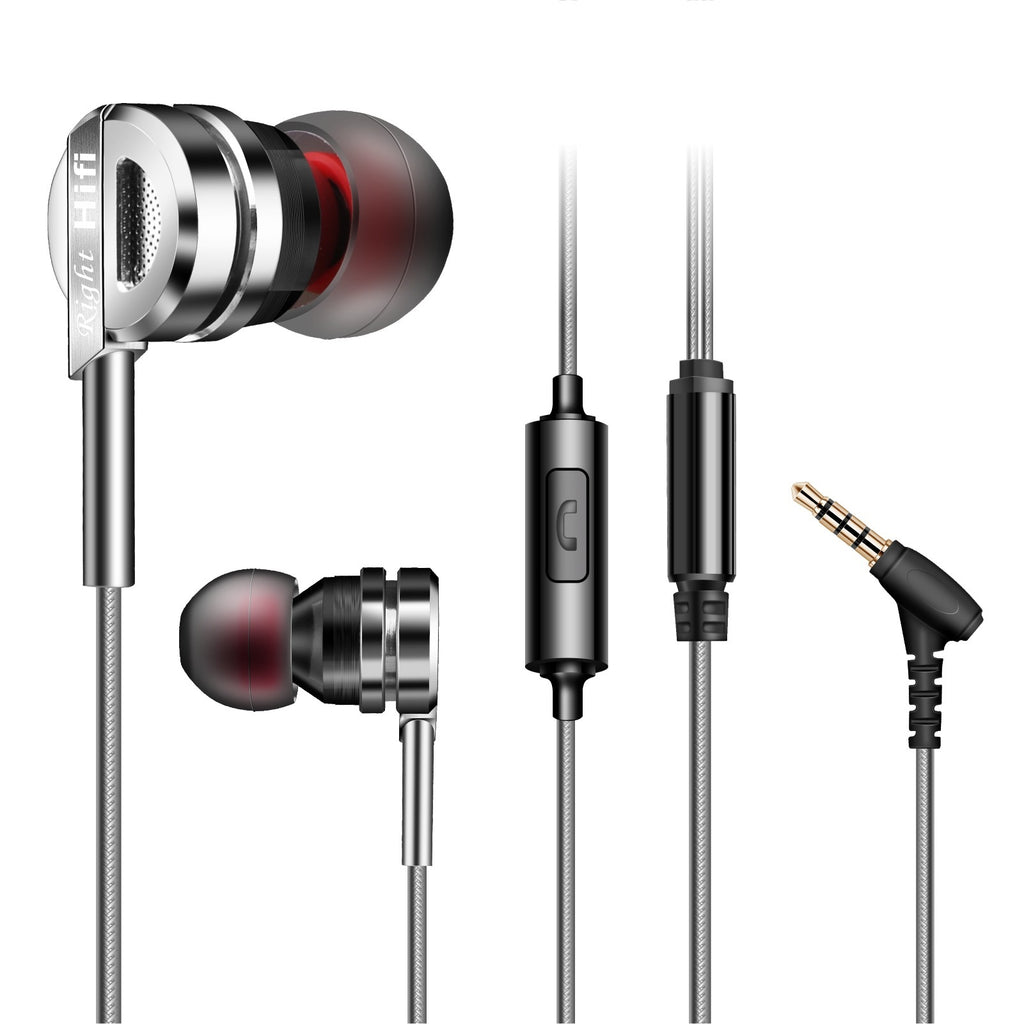 Carved All-metal D05 Subwoofer Universal Mobile Earphone