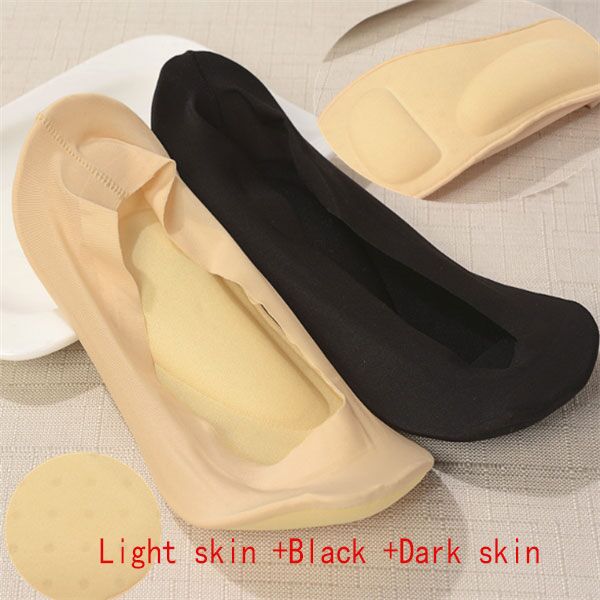 3D Air Cushion Invisible Boat Socks | Massage Sole, Silicone Grip, No-Show Women's Socks | HOORIVA