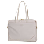 14 Inch Oxford Cloth Laptop Shoulder Bag — Urban Minimalist, 3D Pocket, Black, Gray & Off-White