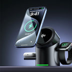 3-in-1 Magnetic Wireless Charger | 20W Fast Charging Stand for Phone, Watch & Earphones