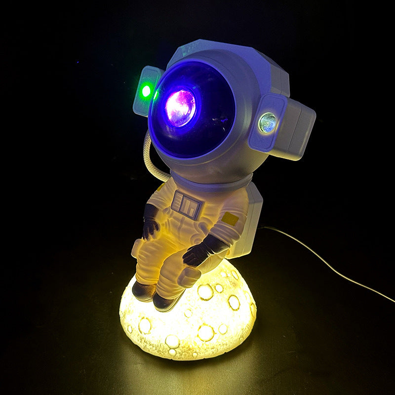Astronaut Moon Projection Lamp | Starry Sky Night Light with Bluetooth Speaker | HOORIVA