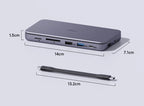 Portable 9-in-1 Docking Station for MacBook and Windows Laptop - Hooriva
