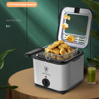 Visual Multifunctional Electric Air Fryer | 2.5L Skewer & French Fries Machine | EU/UK/US