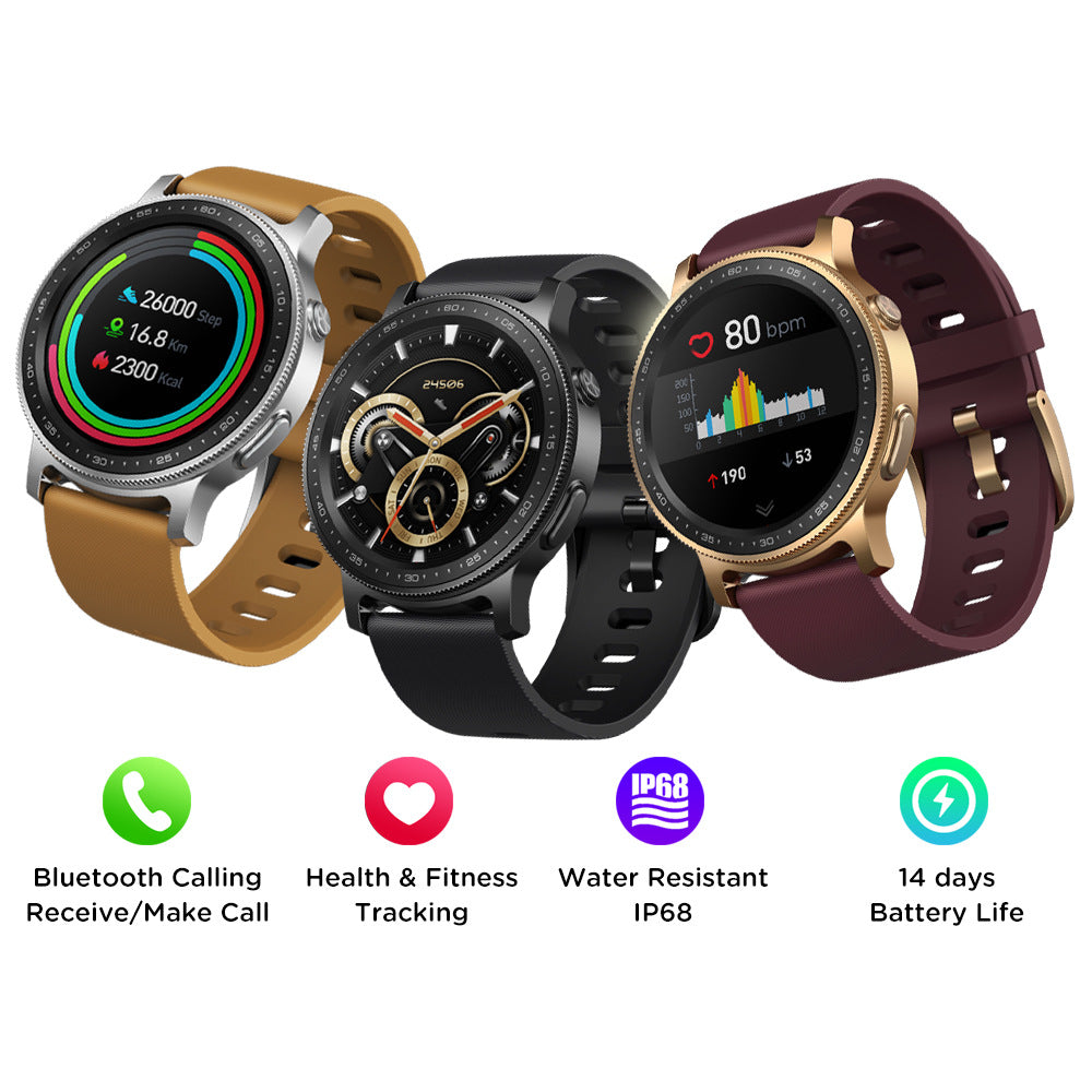 Smart Watch with Bluetooth Call & Health Monitoring | 1.28" HD Touch Screen | HOORIVA