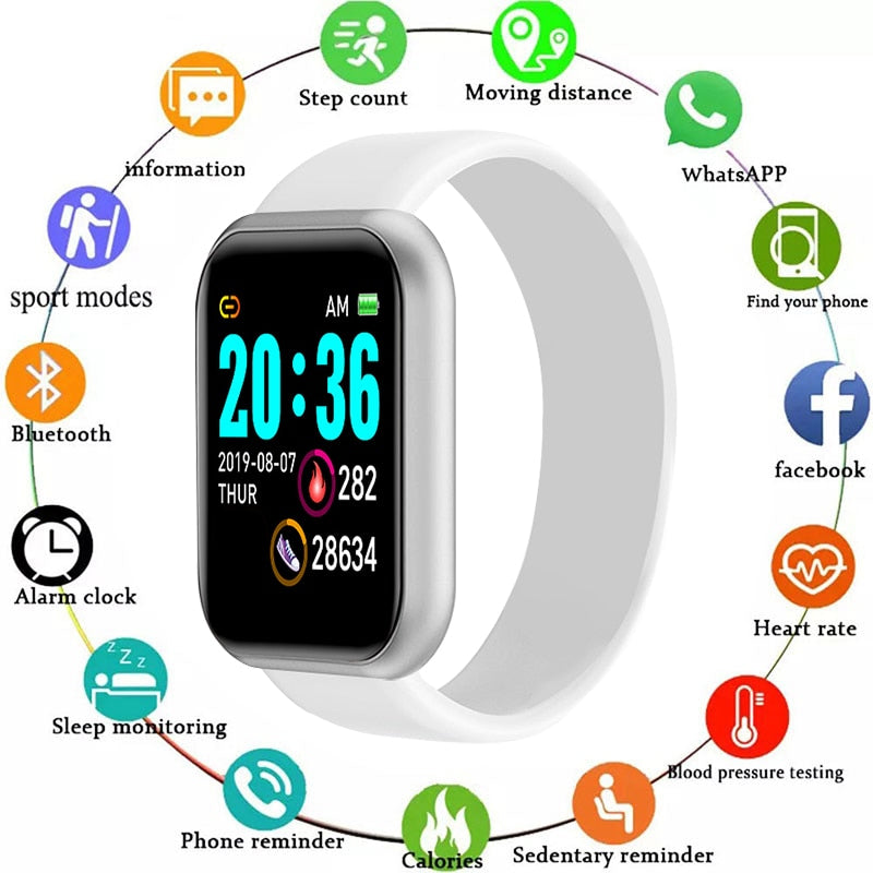 Y68 Smart Fitness Bracelet – Bluetooth, Sleep Tracking & Health Monitor