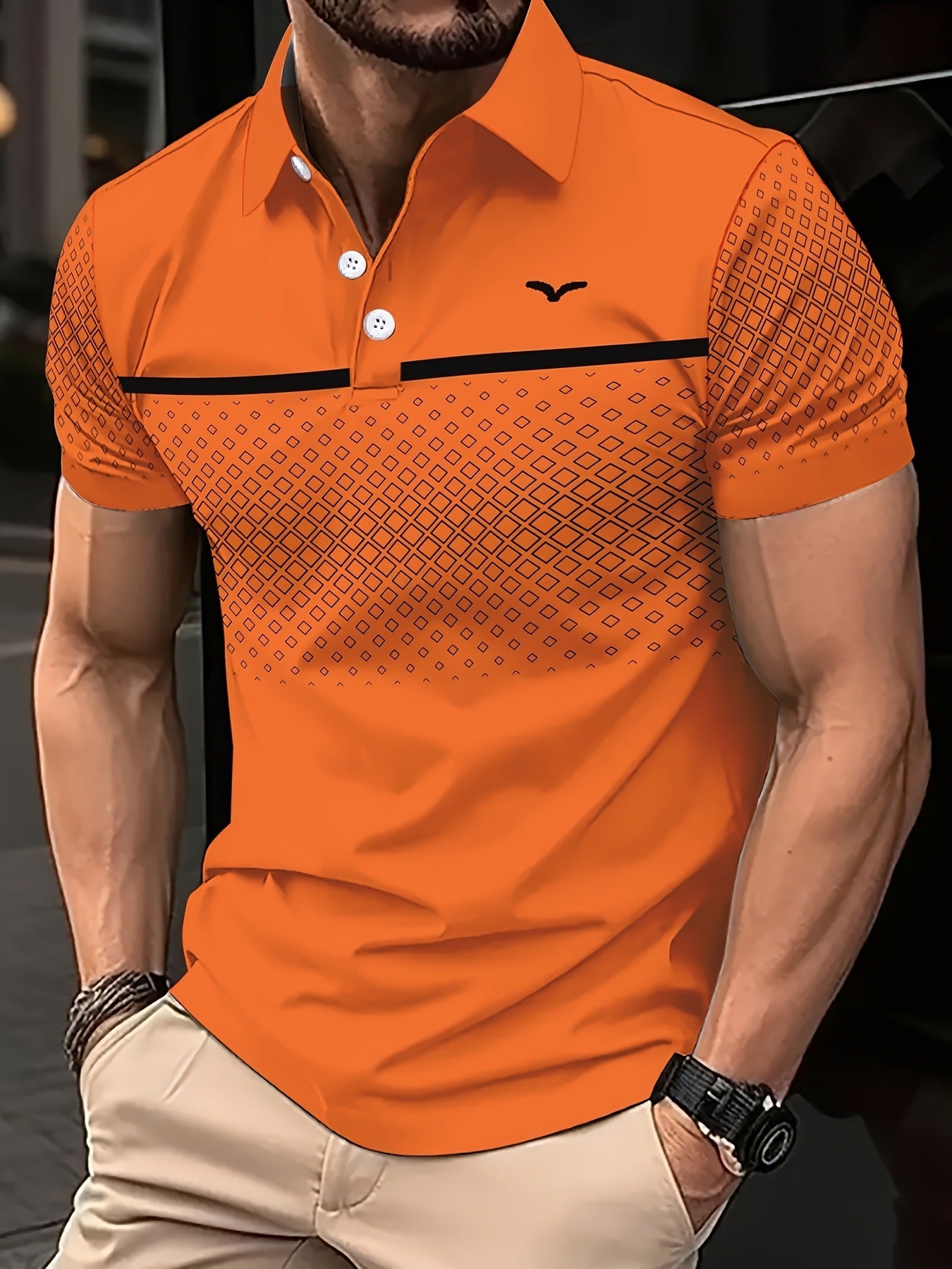 Men's Slim-Fit Polo Shirt | Short Sleeve, 7 Colours, S-3XL, Polyester, Casual & Smart