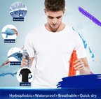 تيشيرت سريع الجفاف ومقاوم للماء – تيشيرت للجنسين بأكمام قصيرة ومضاد للاتساخ