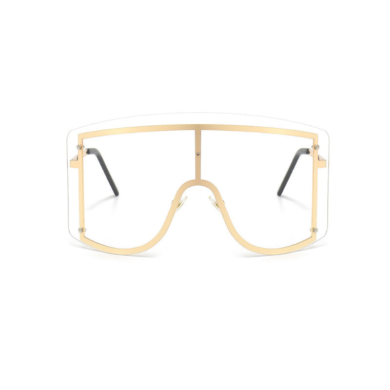 Women Square Polarized Glass Lens Sunglasses