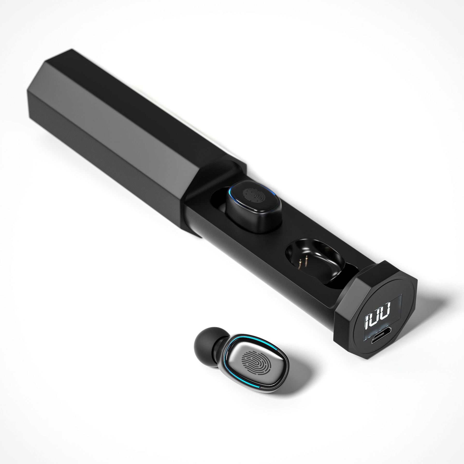 TWS Wireless Earbuds — LED Display, NFC Bluetooth 5.0, Hi-Fi Sound