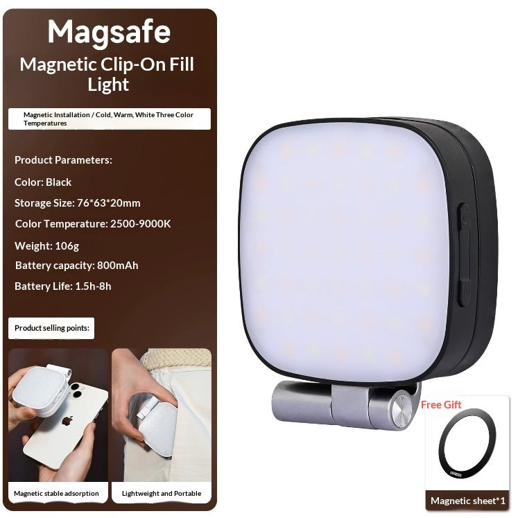 Magnetic Ring Light For Selfie Photography Portable Beauty Lighting