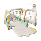 Baby Shark Gym Pedal Piano & Walker Toy | Sensory Activity Centre for Infants 0-3 Years