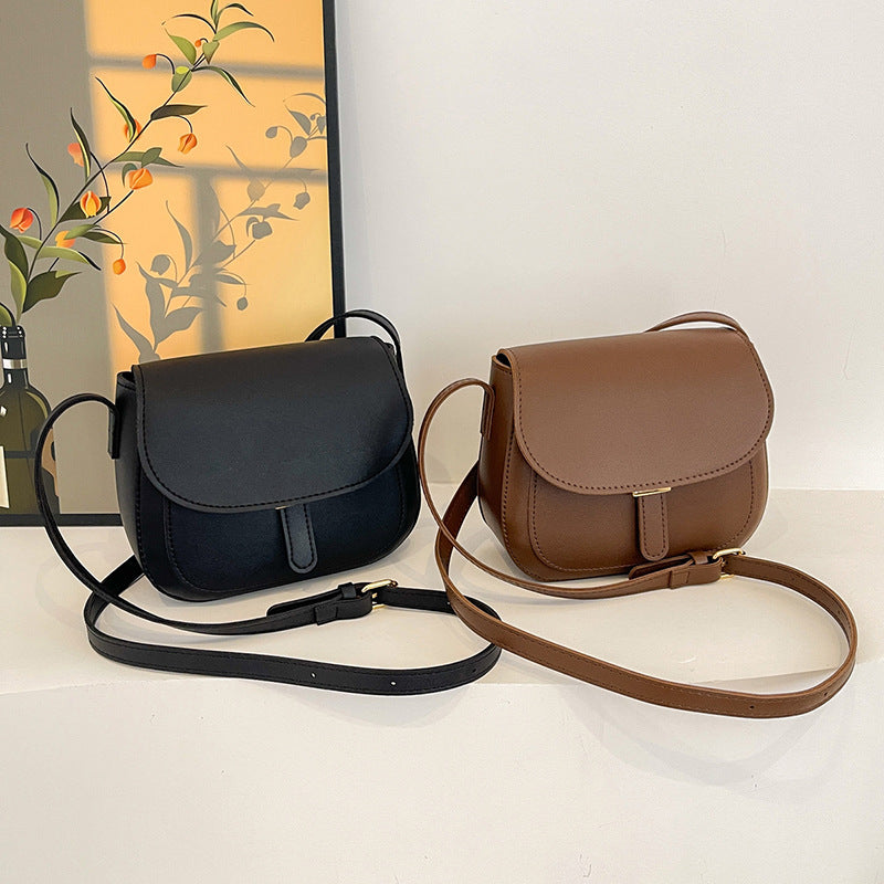 PU Leather Women's Small Square Crossbody Bag — Urban Minimalist, Single Strap, 3 Colours