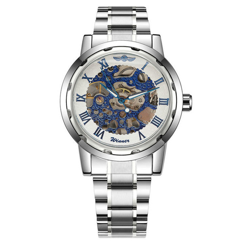 Men's Hollow Mechanical Watch | Fashion Gold & Silver Dress Watch | HOORIVA