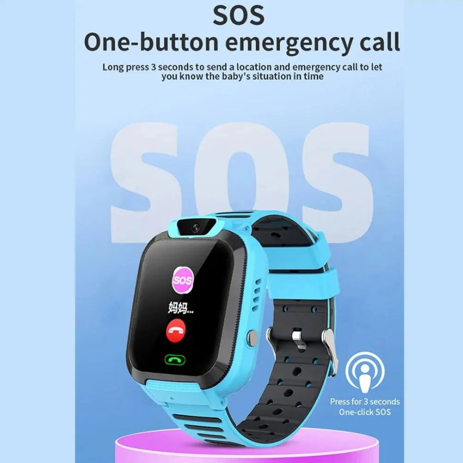 ساعة ذكية للأطفال | مكالمة SOS، تعقب المواقع (LBS)، كاميرا، شريحة 2G/4G، مقاومة للماء
