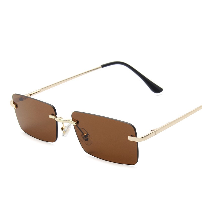 Women's Small Frame Sunglasses | Clip-Style Metal Frame | Tinted Lenses