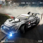 RC 4WD Drift Car 1:14 Scale - 2.4G Remote Control Racing Car with LED Lights & Rechargeable Battery