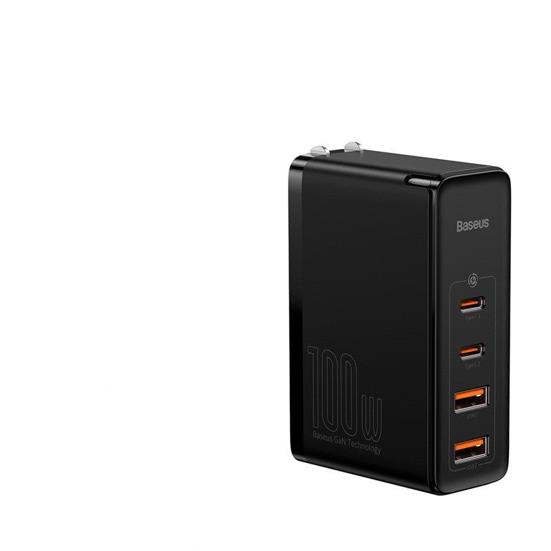 100W GaN 4-Port Fast Charger | Gallium Nitride USB Charging Adapter