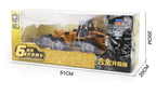 RC Excavator Toy for Kids – Alloy 1:18 Remote Control Engineering Car with Music & Lights