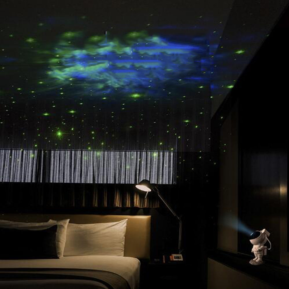 Astronaut Galaxy Star Projector Night Light | Nebula, Timer, USB/App/Rechargeable | HOORIVA