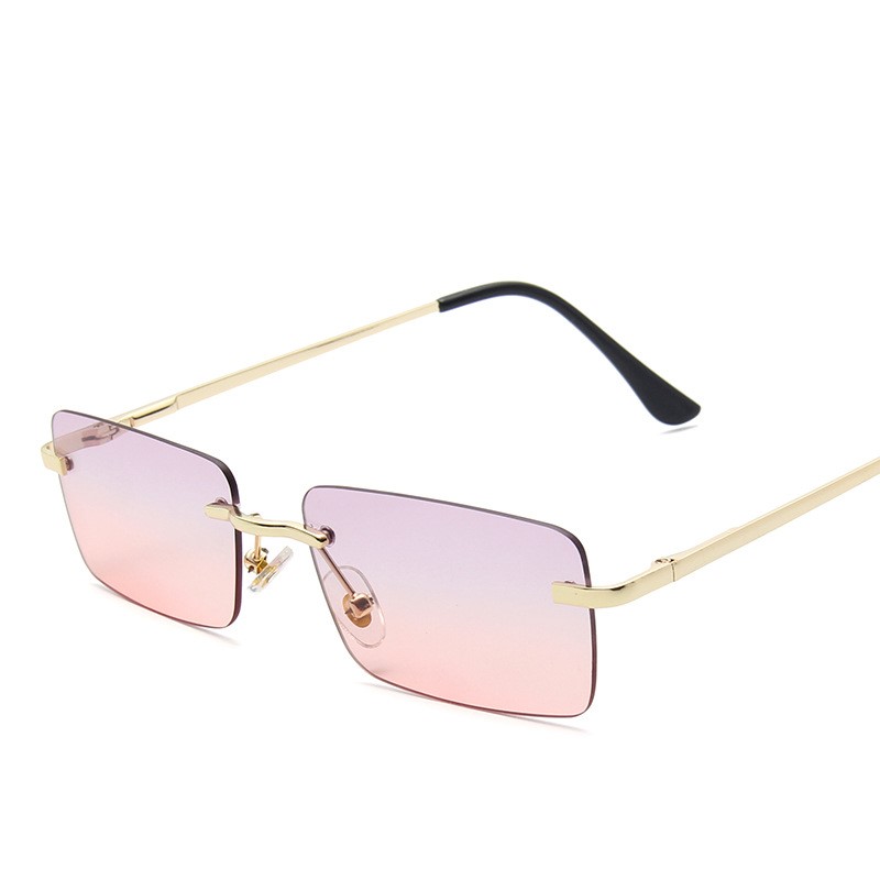 Women's Small Frame Sunglasses | Clip-Style Metal Frame | Tinted Lenses