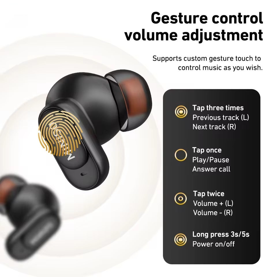 AI Translation Wireless Ear-Clip Earbuds – Noise Cancelling, Waterproof & Sport