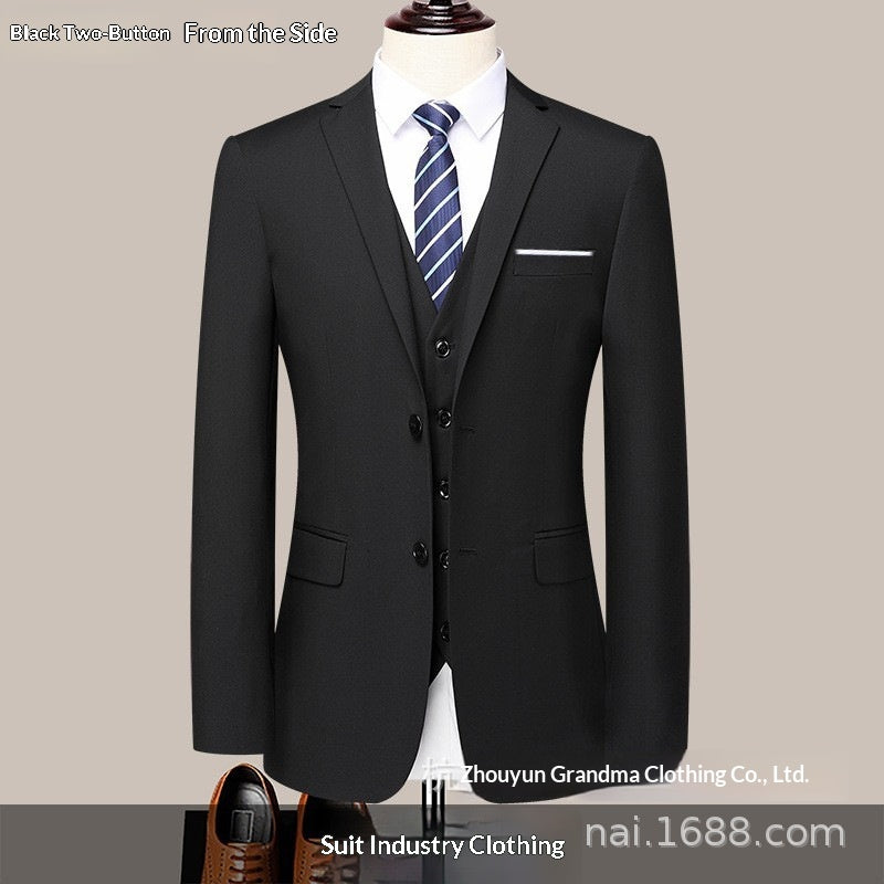 Men's Formal Suit Trousers | Polyester Dress Pants, S–6XL, 5 Colours | HOORIVA