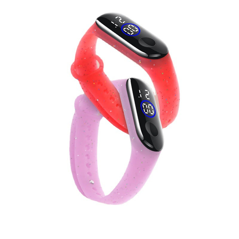 Kids Digital Silicone Watch – 50m Waterproof, Touch Screen, 7 Colours